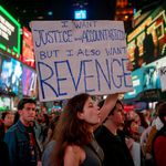 Protesters in Times Square<br>